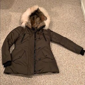 Andrew Marc Fur Lined Hood Down Coat